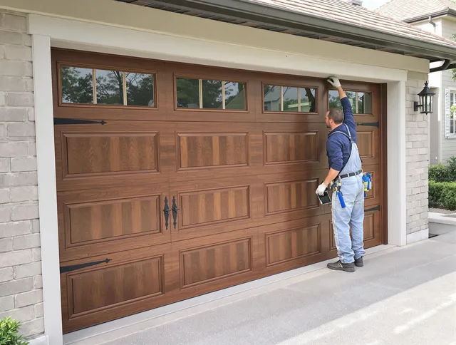 Custom garage door showcase by Buckeye Garage Door Repair in Buckeye