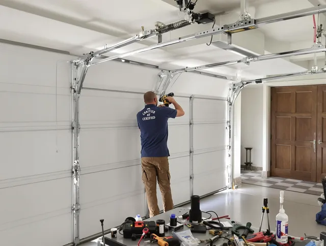Buckeye Garage Door Repair certified technician performing precision garage door repair in Buckeye