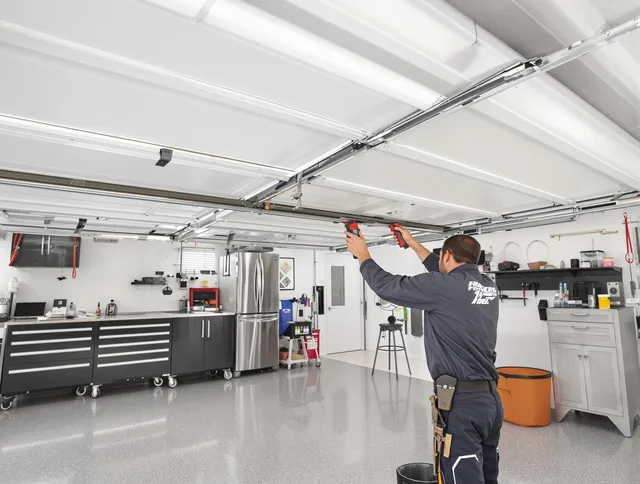 Overhead garage door repair service by Buckeye Garage Door Repair in Buckeye