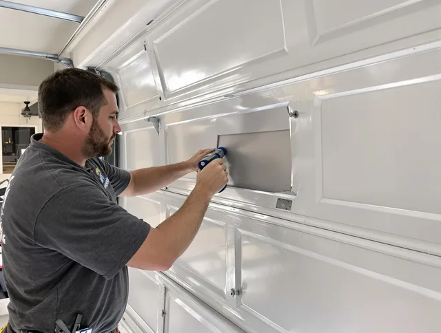 Garage door panel repair by Buckeye Garage Door Repair in Buckeye