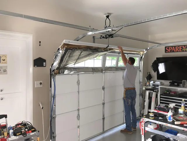 Garage door section replacement by Buckeye Garage Door Repair in Buckeye