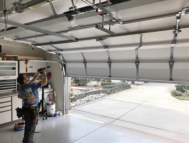 Garage door track repair service by Buckeye Garage Door Repair in Buckeye